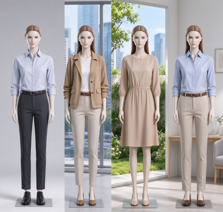 Custom AI virtual fitting models for cross-border apparel across multiple scenarios, and service for generating images of clothing displayed on models in diverse settings.